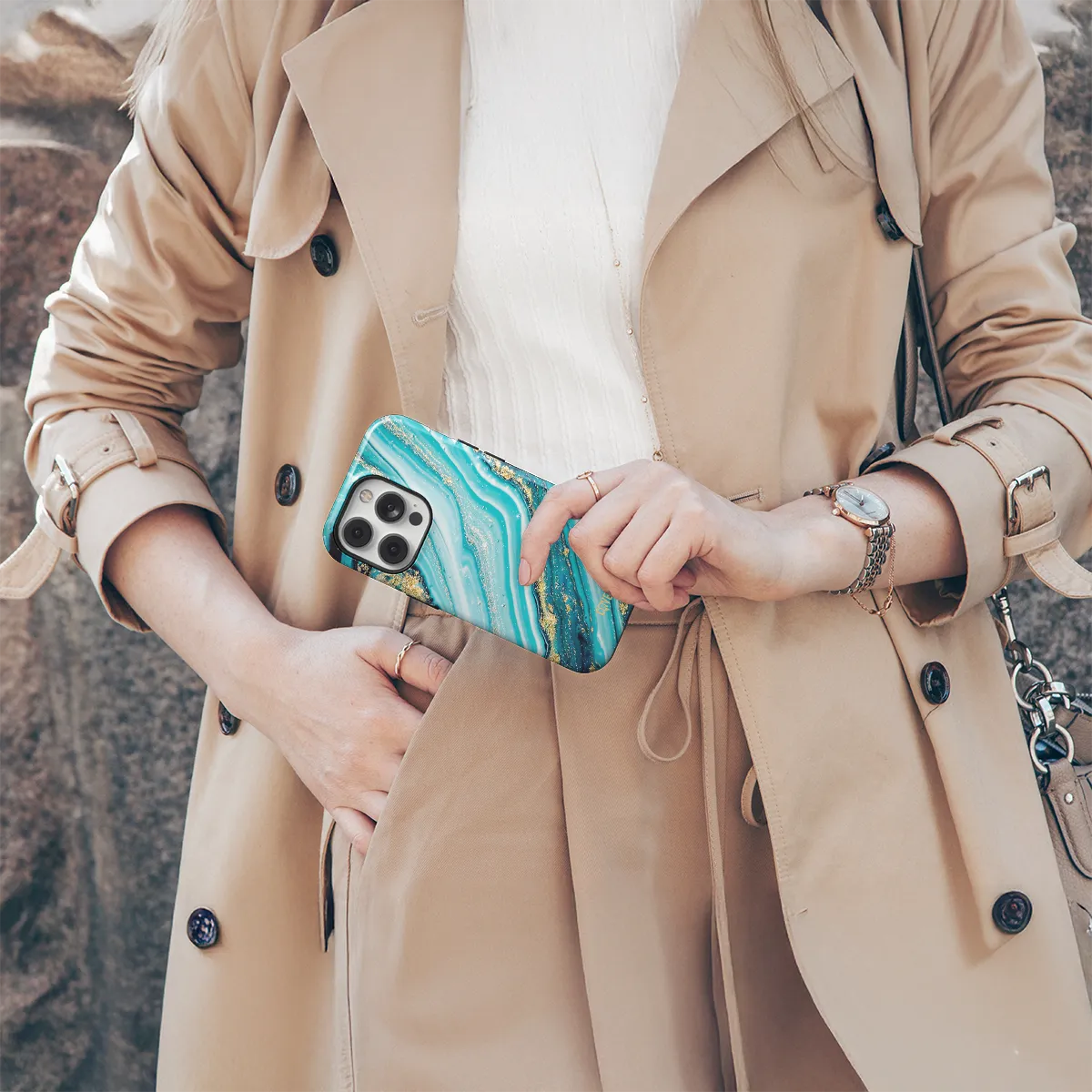 Telefono dėklas - Ocean Marble