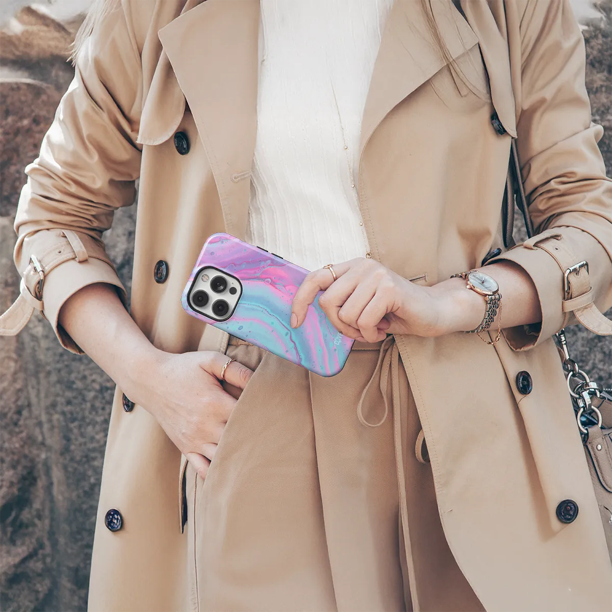 Telefono dėklas - Rainbow Drop