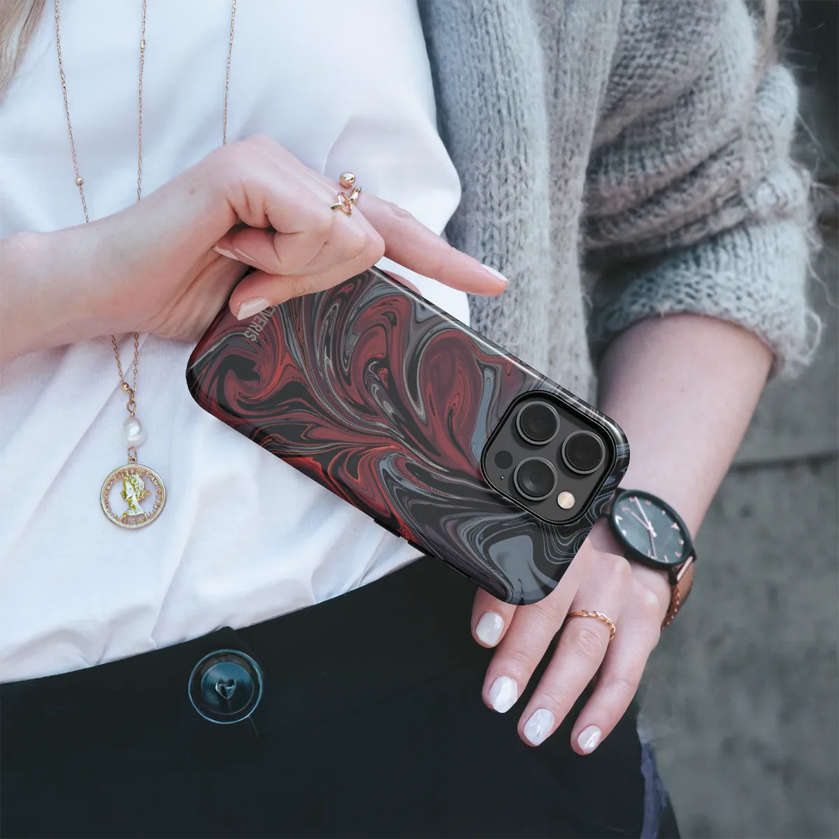 Telefono dėklas - Burgundy