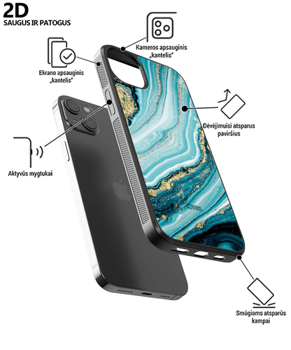MARBLE OCEAN - Samsung A55 telefono dėklas