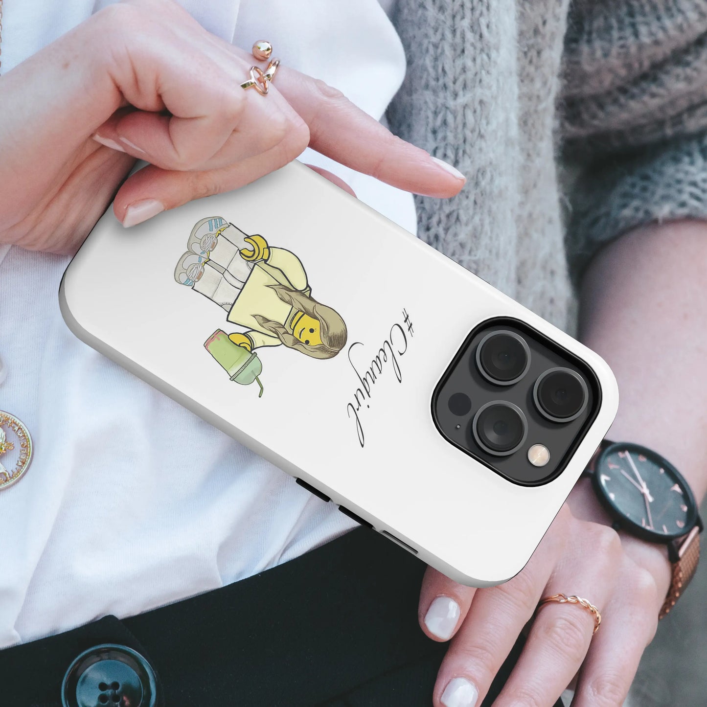 K.Panina telefono dėklas - Clean girl White