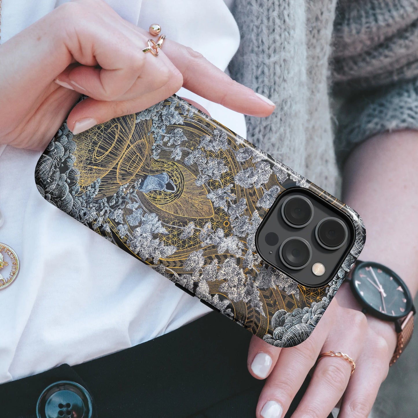 J.Pranckūnaitė telefono dėklas - The Sacred Forest