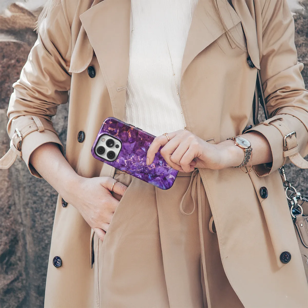 Telefono dėklas - Amethyst