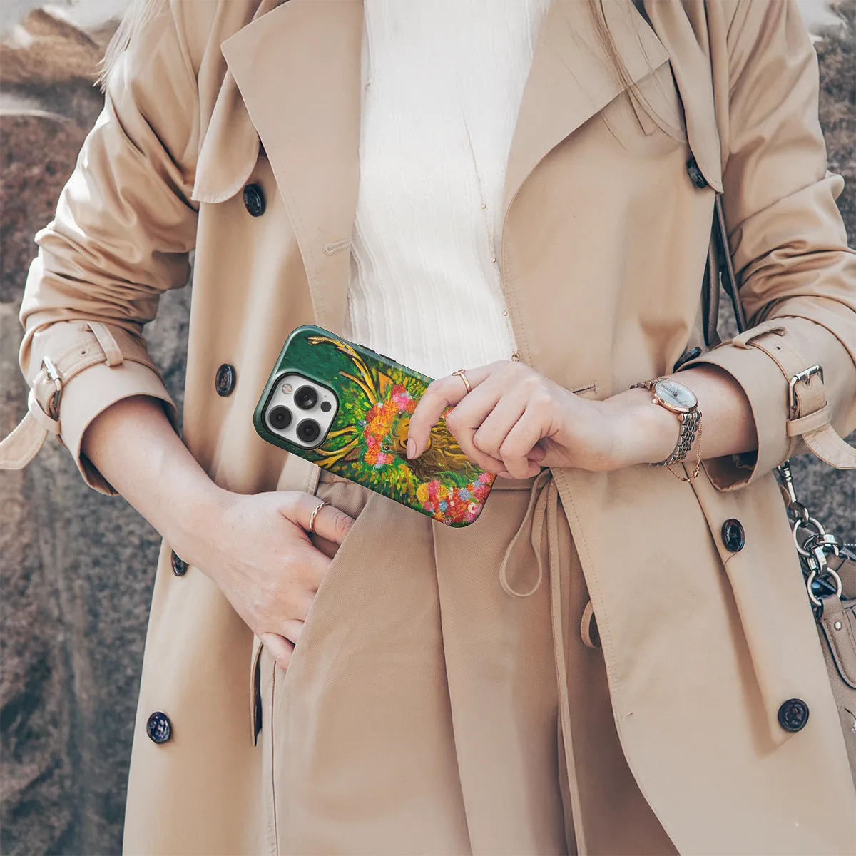 J.Pranckūnaitė telefono dėklas - Elnias