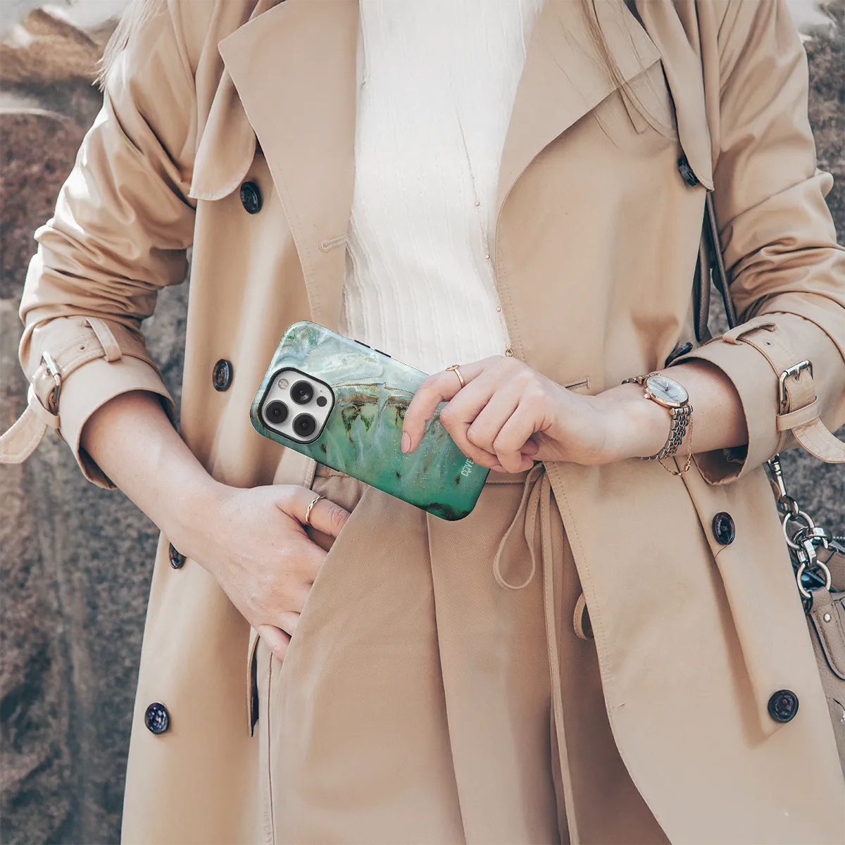 Telefono dėklas - Green beach