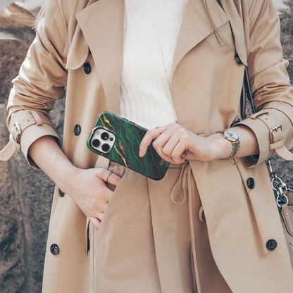 Telefono dėklas - Green Marble