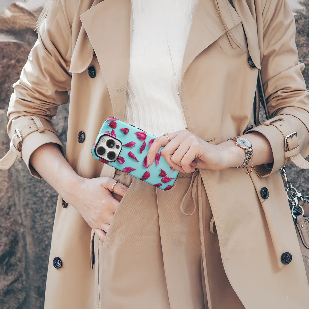 Telefono dėklas - Purple Petals