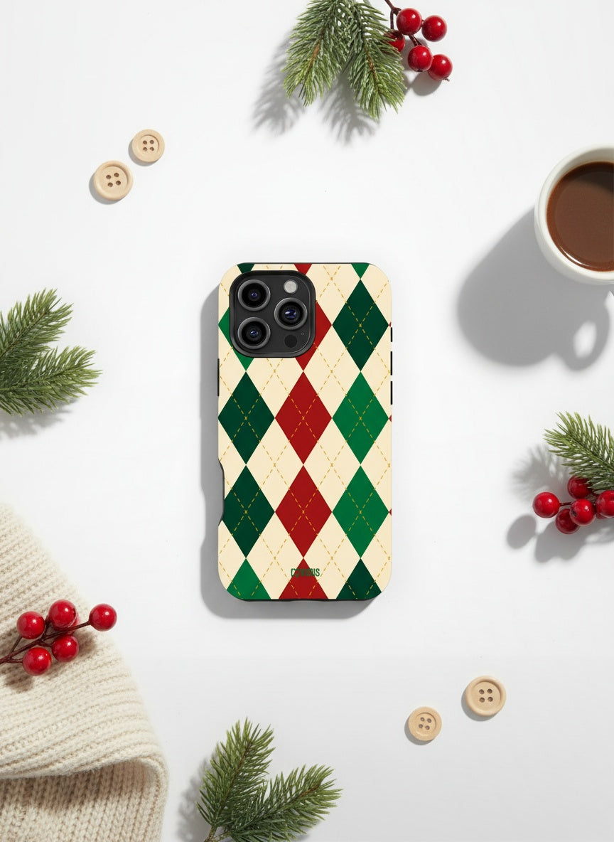 Flat lay composition of phone case Telefono dėklas - Grandpa's Sweater