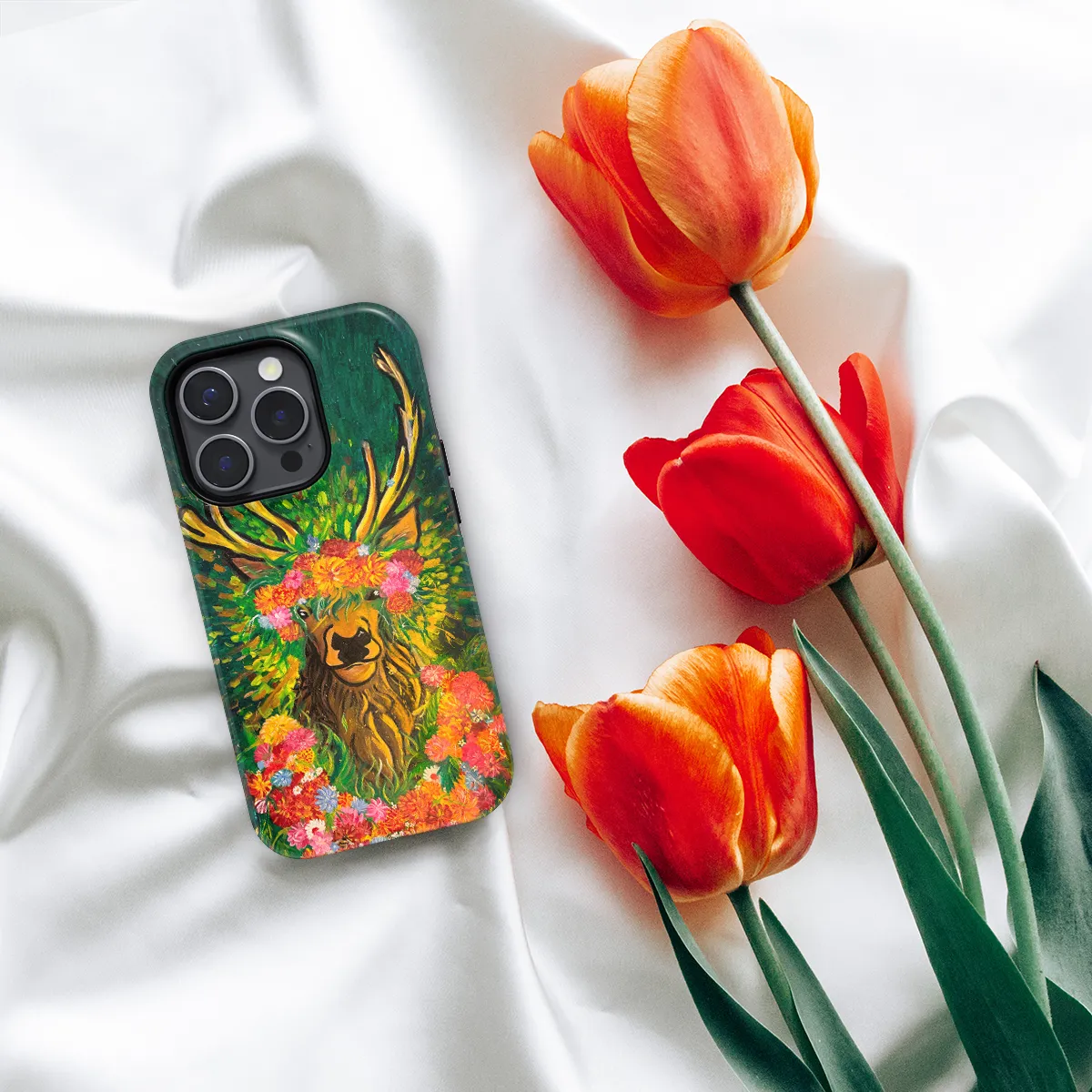 J.Pranckūnaitė telefono dėklas - Elnias