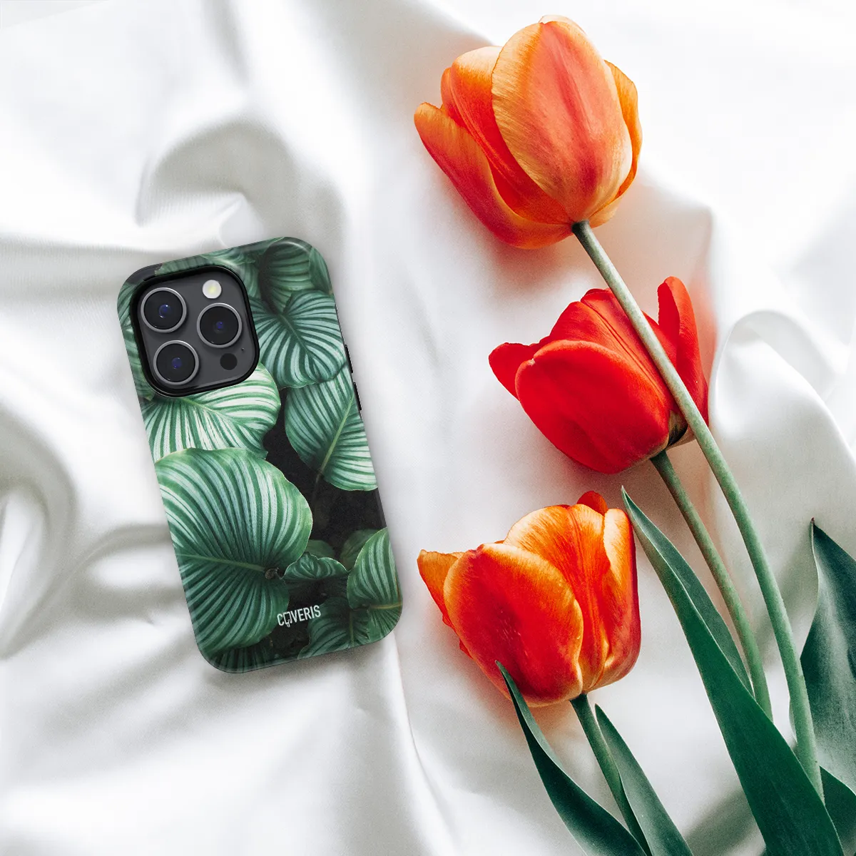 Telefono dėklas - Green Leafs