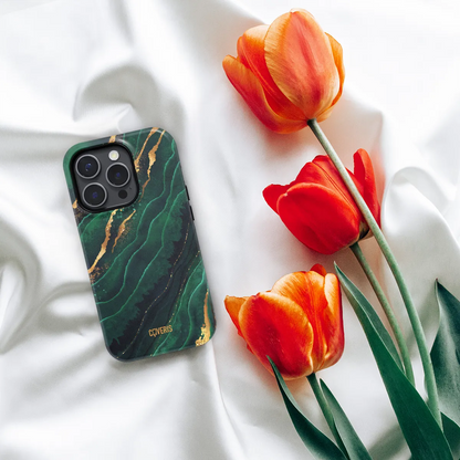 Telefono dėklas - Green Marble