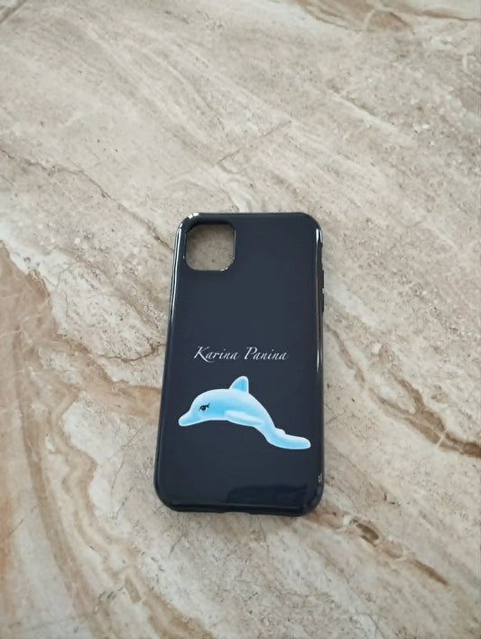 iPhone 11 Premium SAUGUS telefono dėklas - Delfinas