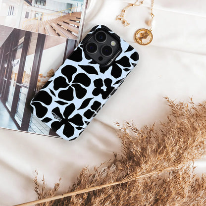 Telefono dėklas - Black flowers
