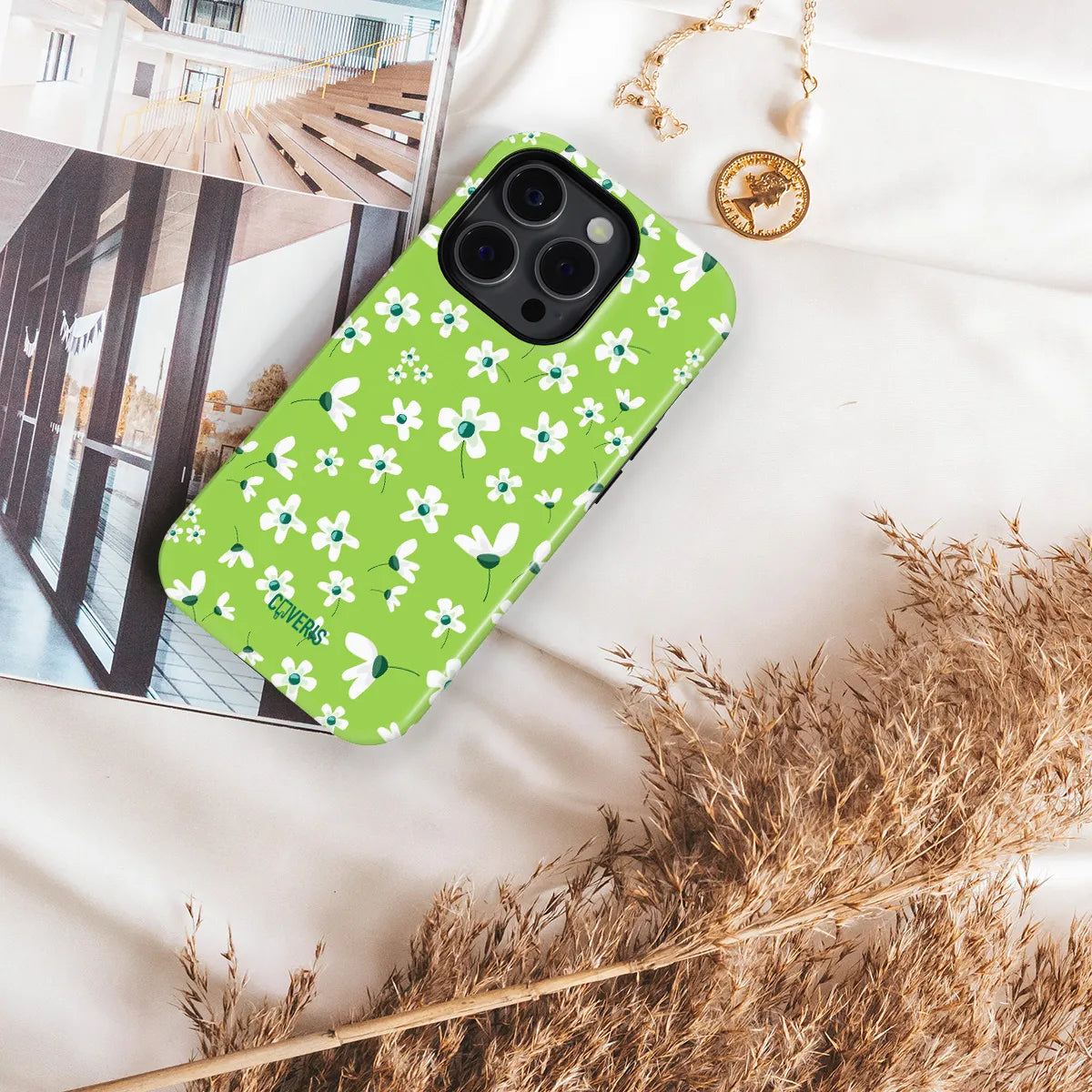 Telefono dėklas - White flowers