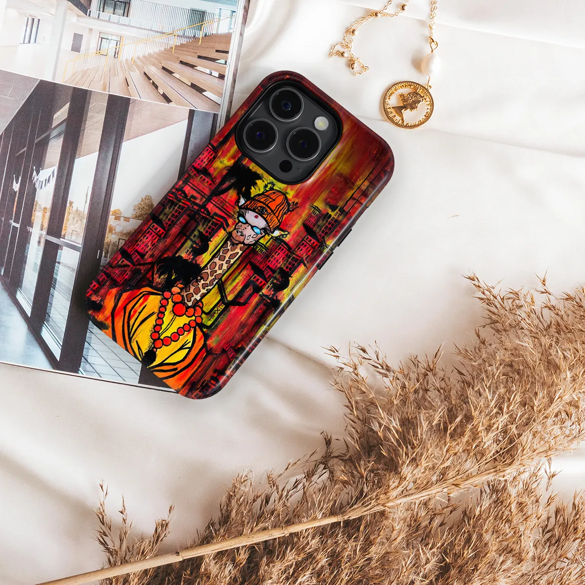 Menininko telefono dėklas - Žirafa