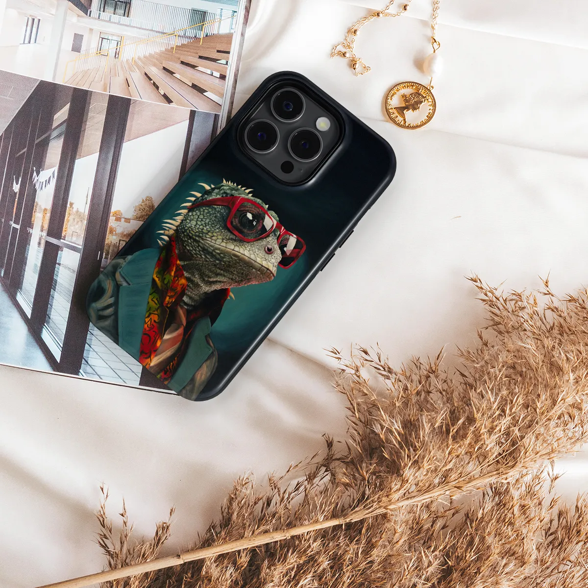 Menininko telefono dėklas - Driežas