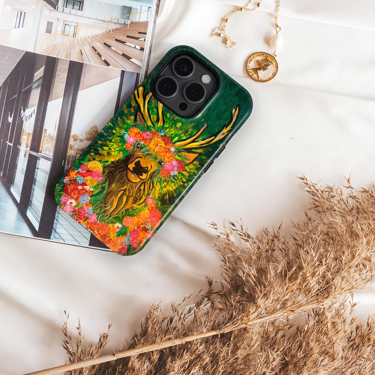 J.Pranckūnaitė telefono dėklas - Elnias