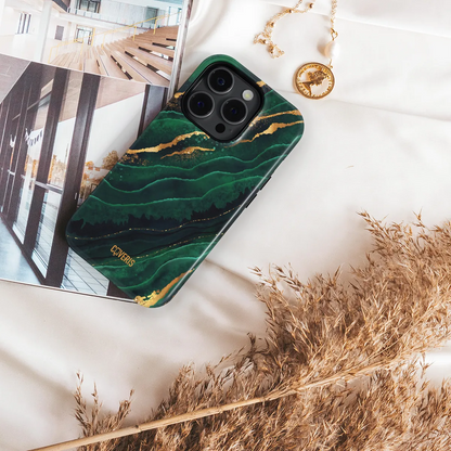 Telefono dėklas - Green Marble