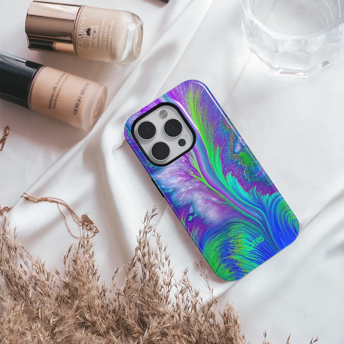 Telefono dėklas - Purple feather