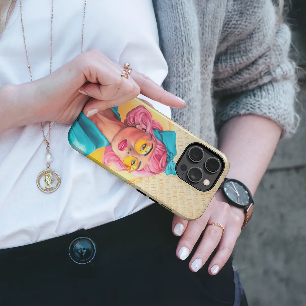 Menininko telefono dėklas - Moteris