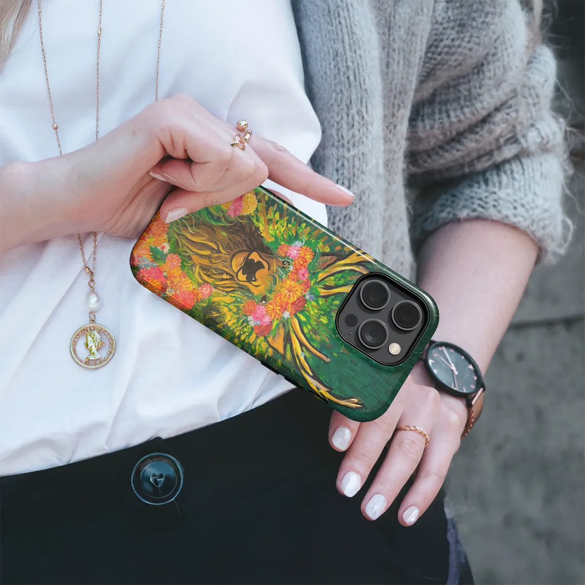 J.Pranckūnaitė telefono dėklas - Elnias