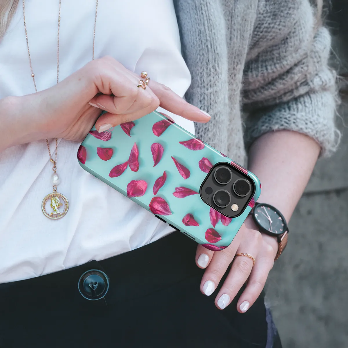 Telefono dėklas - Purple Petals