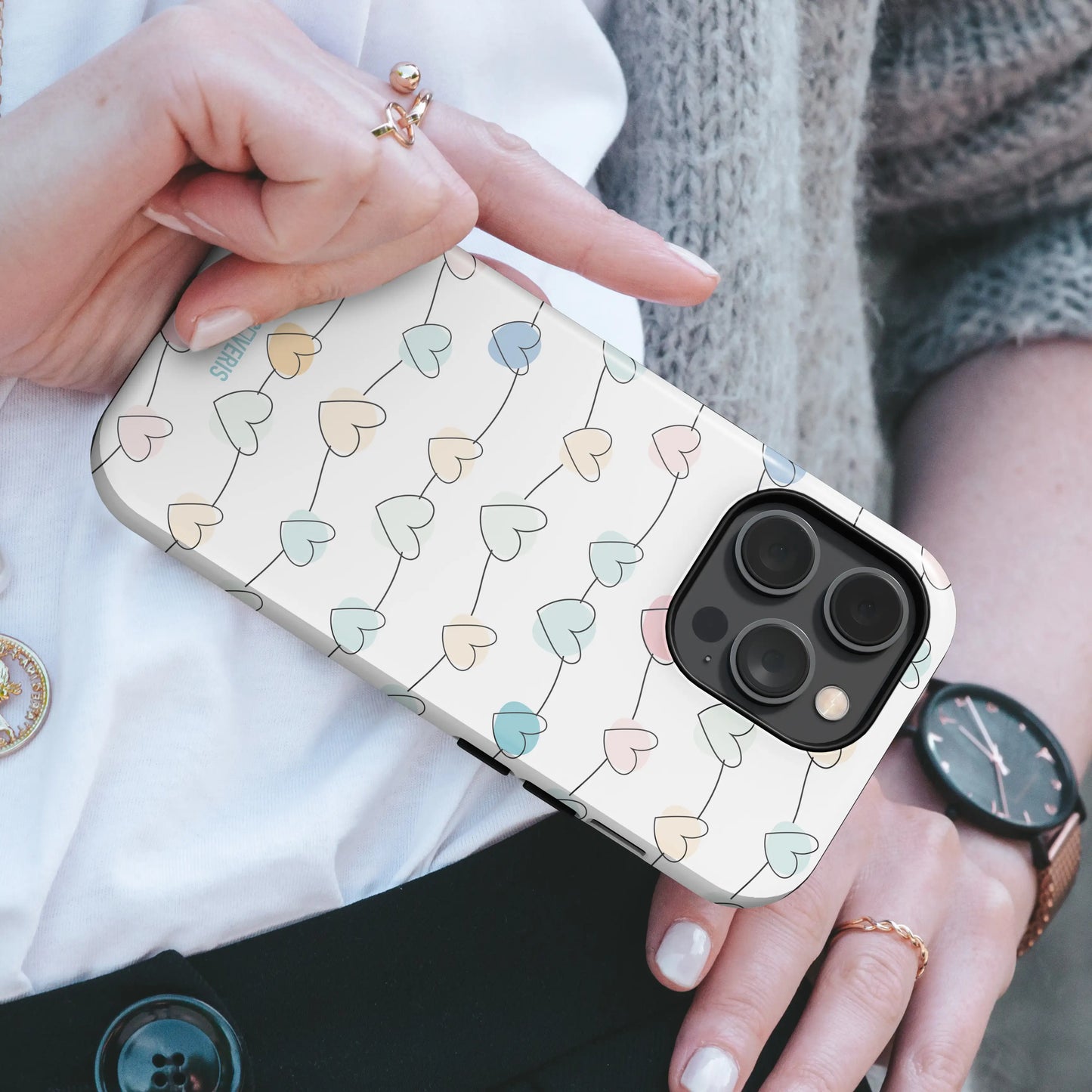 Telefono dėklas - Heart Trails