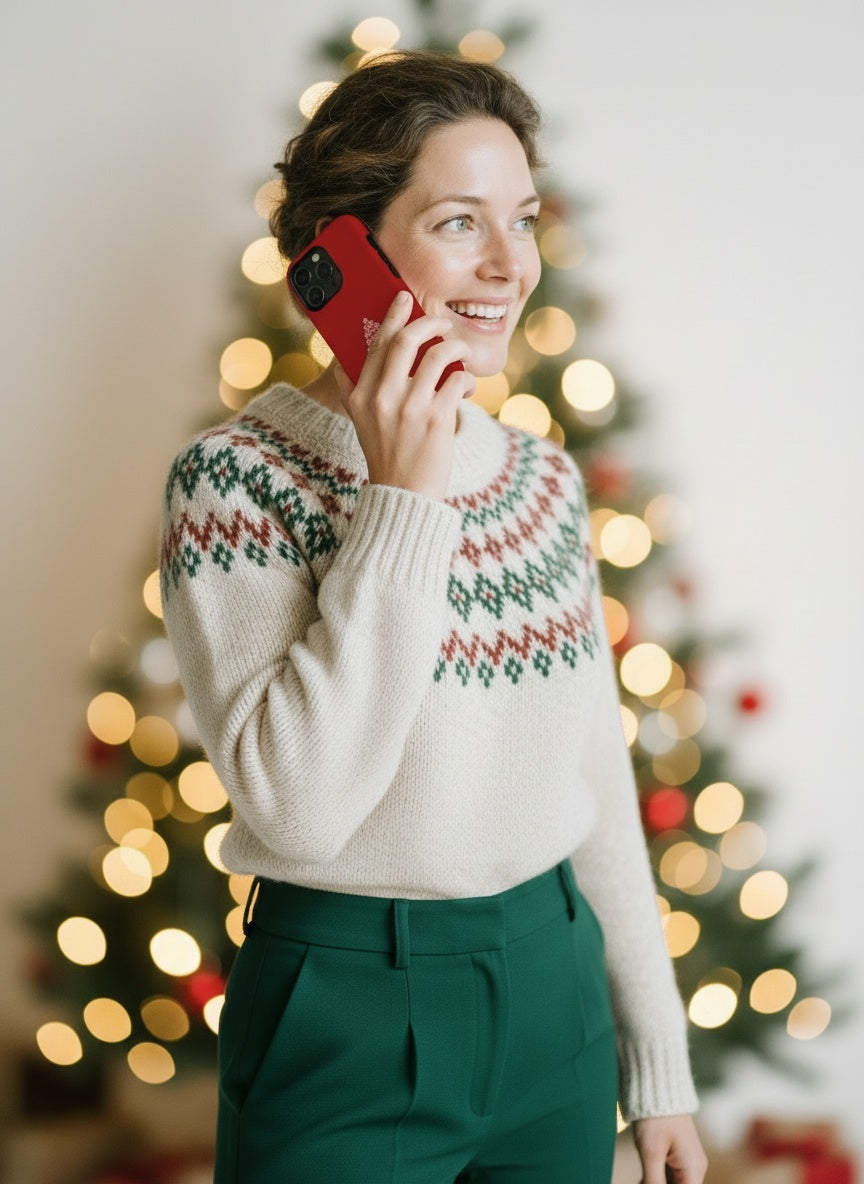 Model talking on phone with case Telefono dėklas - Peppermint