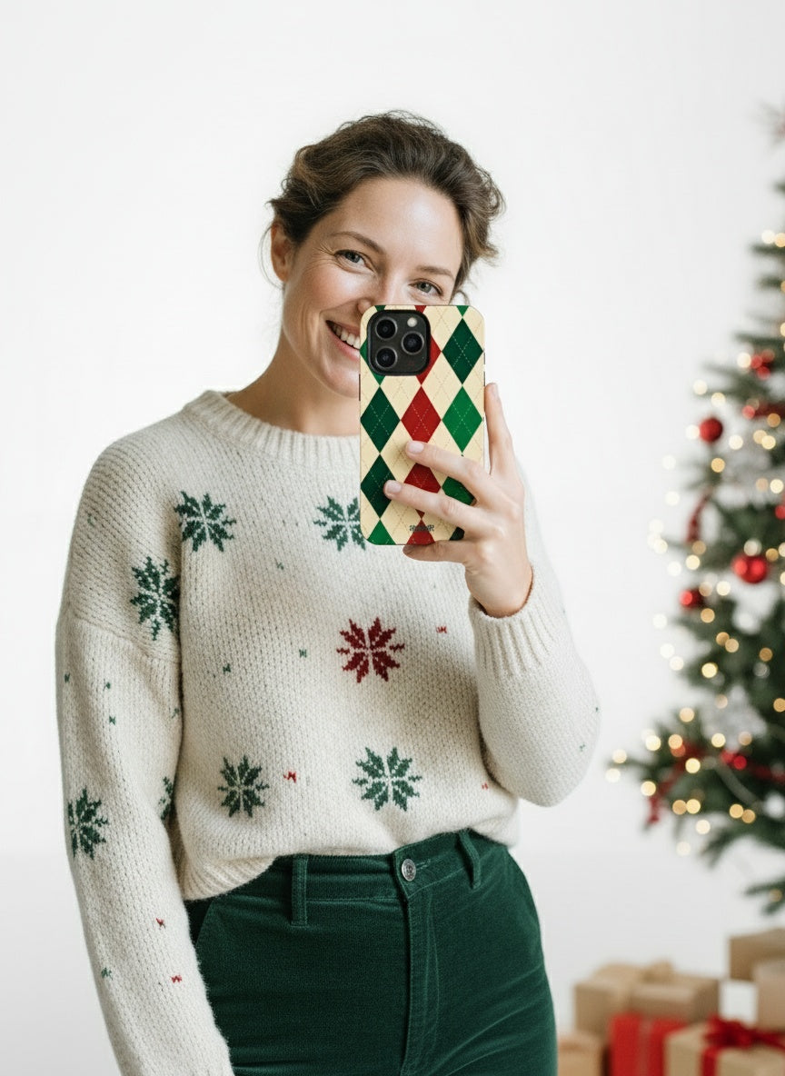 Modern selfie style with phone case Telefono dėklas - Grandpa's Sweater