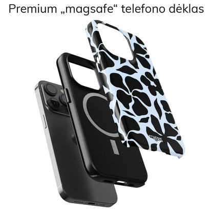 Telefono dėklas - Black flowers