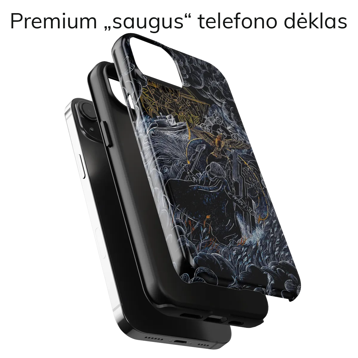 Menininko telefono dėklas - Portal To The Next Dimension