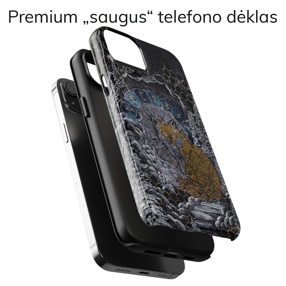 Menininko telefono dėklas - Fox