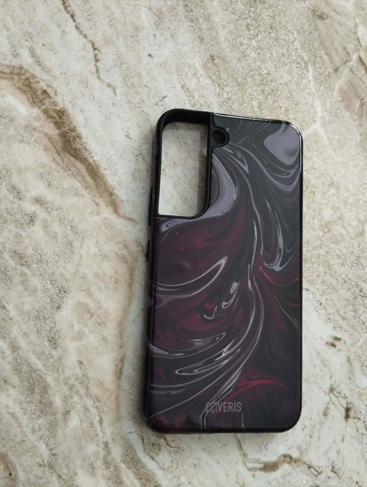 Samsung Galaxy S22 Premium SAUGUS telefono dėklas - Burgundy