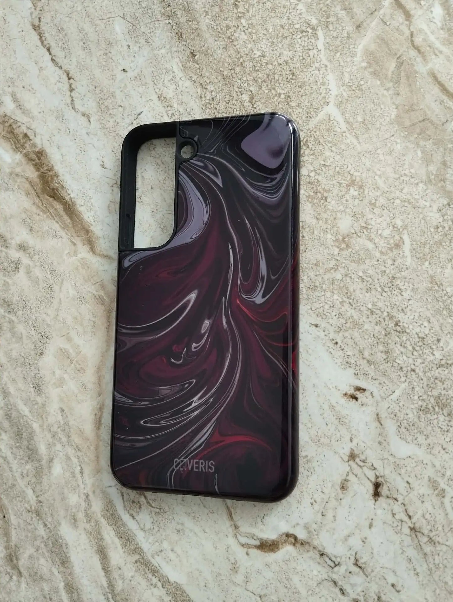 Samsung Galaxy S22 Premium SAUGUS telefono dėklas - Burgundy