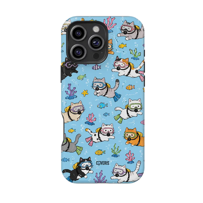 Telefono dėklas - Scuba Cats