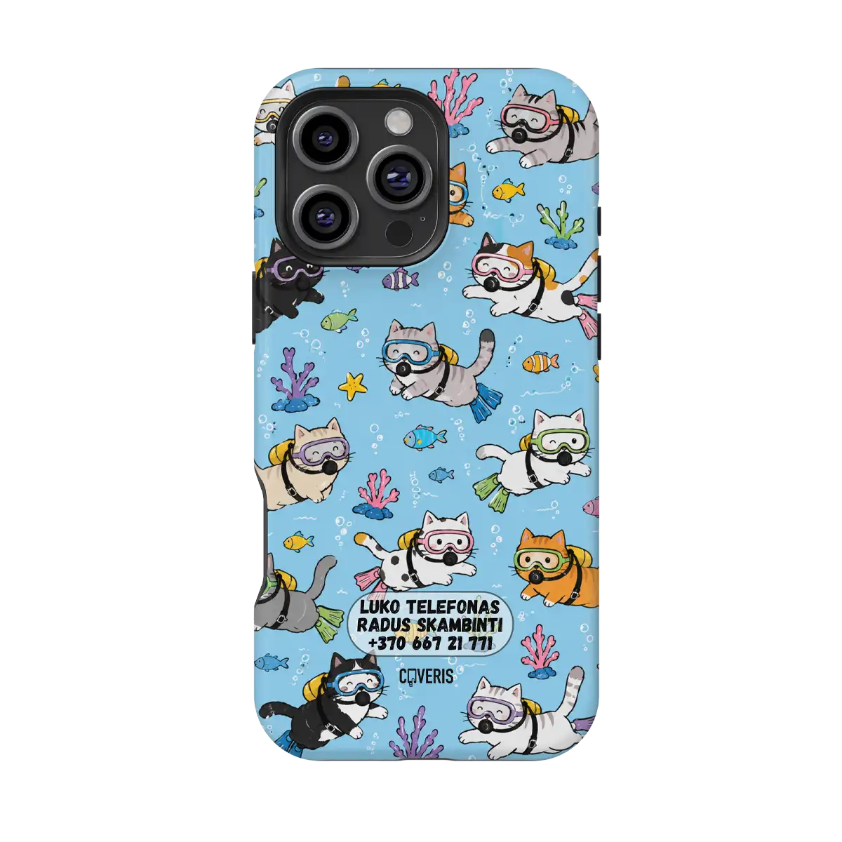 Telefono dėklas - Scuba Cats