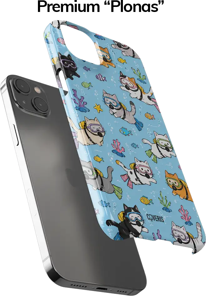 Telefono dėklas - Scuba Cats
