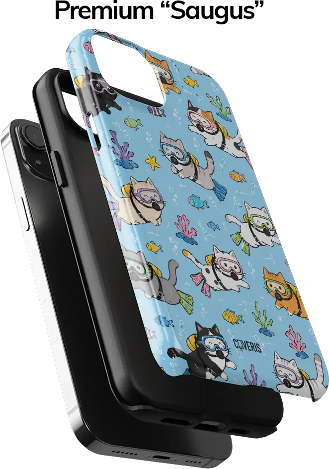 Telefono dėklas - Scuba Cats