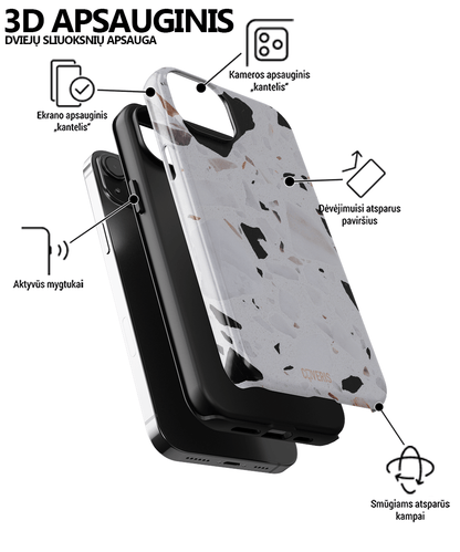 TERRAZZO 6 - iPhone 16 telefono dėklas