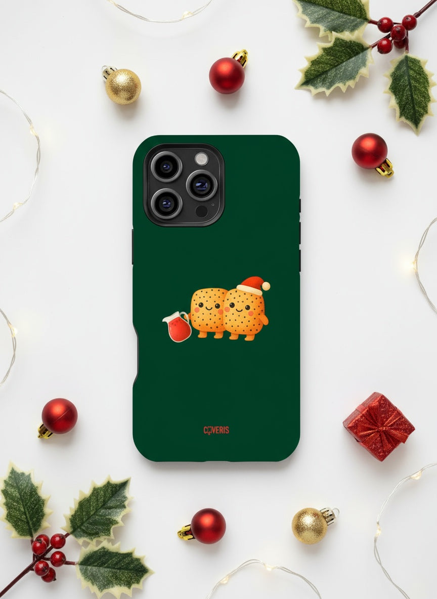 Flat lay composition of phone case Telefono dėklas - Kūčiukai