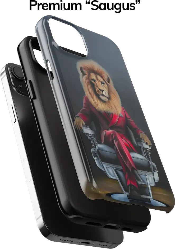 Mrs.Grey telefono dėklas - Liūtas