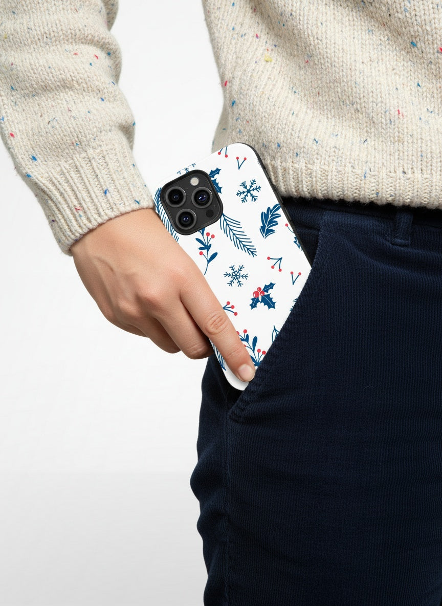 Hand putting phone case into pants pocket Telefono dėklas - Nordic Neat