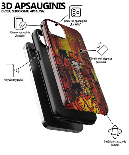 Žirafa - Samsung Galaxy S23 plus telefono dėklas