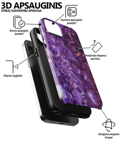 AMETHYST - iPhone xs max telefono dėklas - Coveris
