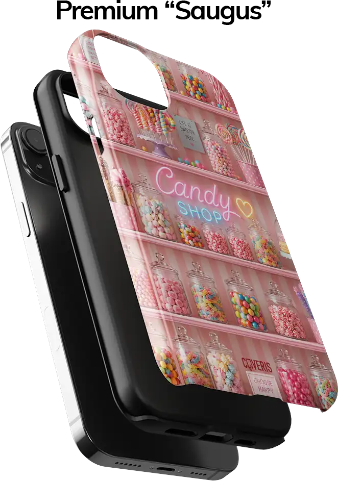 Telefono dėklas - Candy Shop
