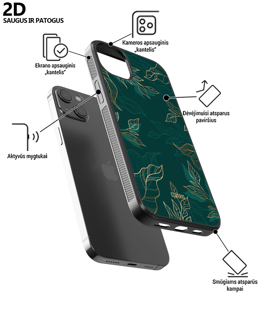 DRAWN LEAFS - Samsung A55 telefono dėklas
