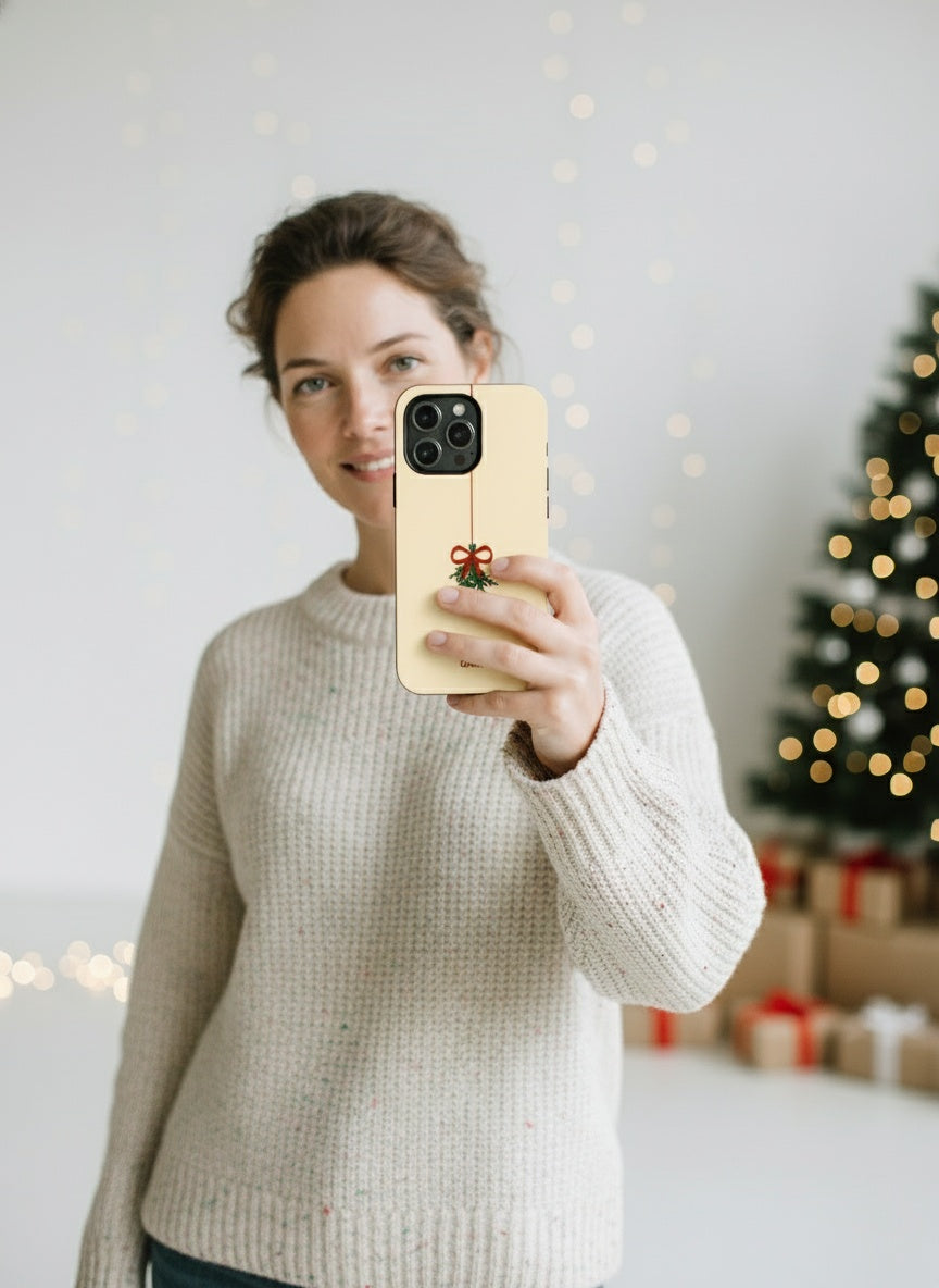 Modern selfie style with phone case Telefono dėklas - Mistletoe