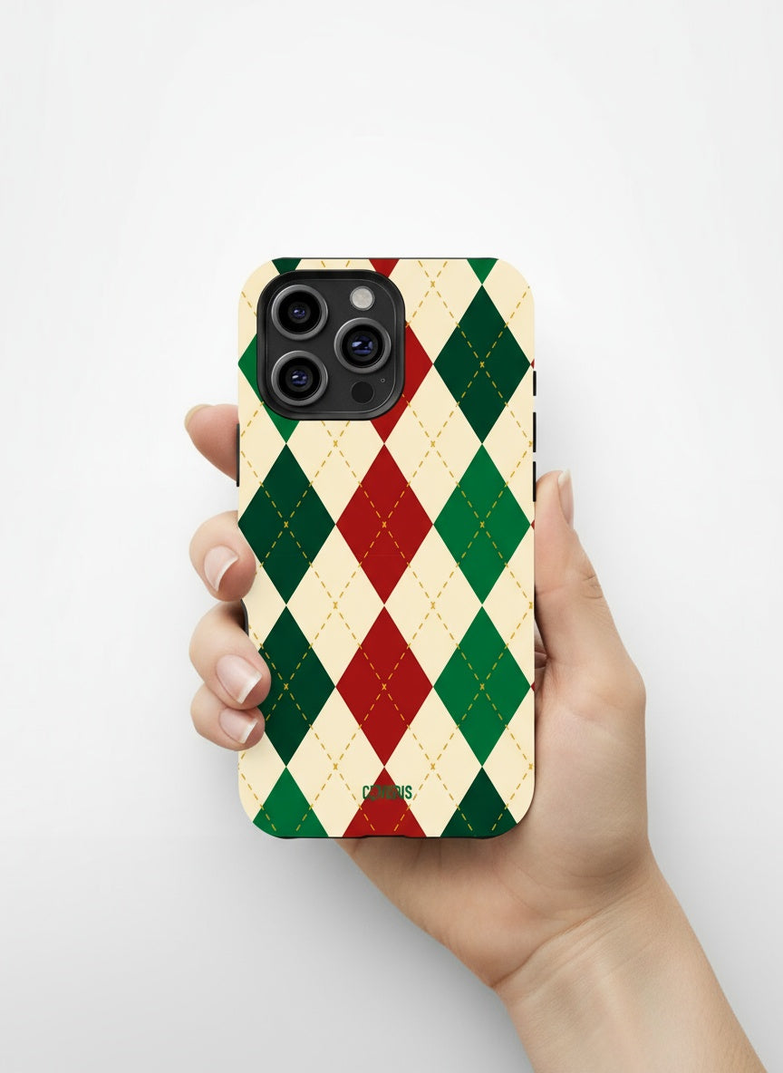 Hand holding phone case from above Telefono dėklas - Grandpa's Sweater