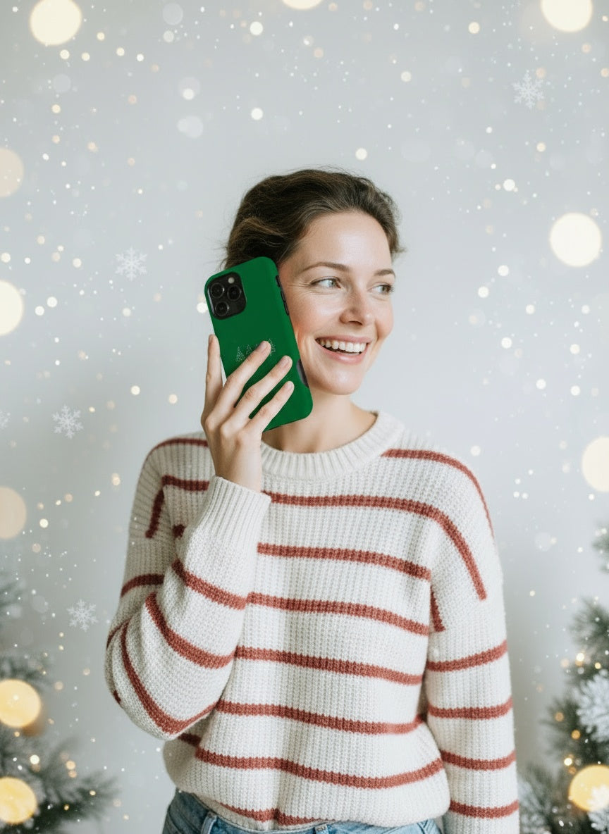 Model talking on phone with case Telefono dėklas - Tree Quartet