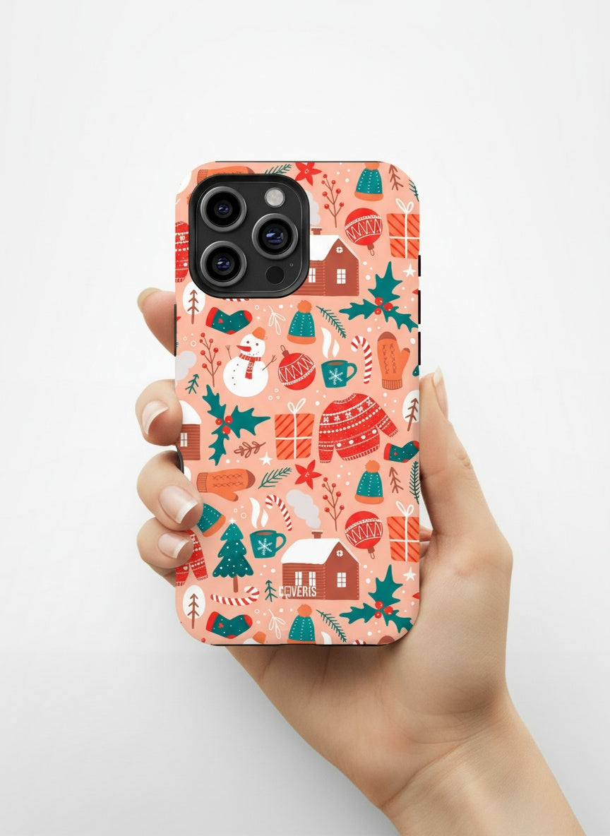 Hand holding phone case from above Telefono dėklas - Winter Keepsake